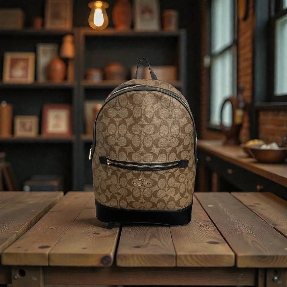 Coach Kenley Backpack Signature Canvas - Picture 3 of 8